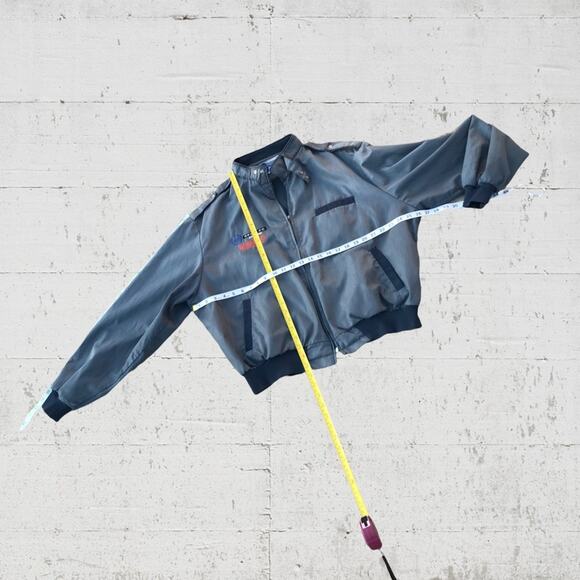 70s 80s Vintage original Dunbrooke Pla-Jac bomber jacket with company logo - Picture 9 of 11